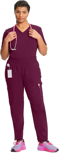 Vista 3 de Infinity Cherokee CK065A - Pantalón médico de enfermería sin cierre para mujer