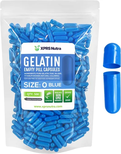 Vista 13 de XPRS Nutra Size 0 Empty Capsules - 100 Count Empty Gelatin Capsules - Pills DIY Capsule Filling - Pure Bovine Pill Gel Caps for Do-It-Yourself