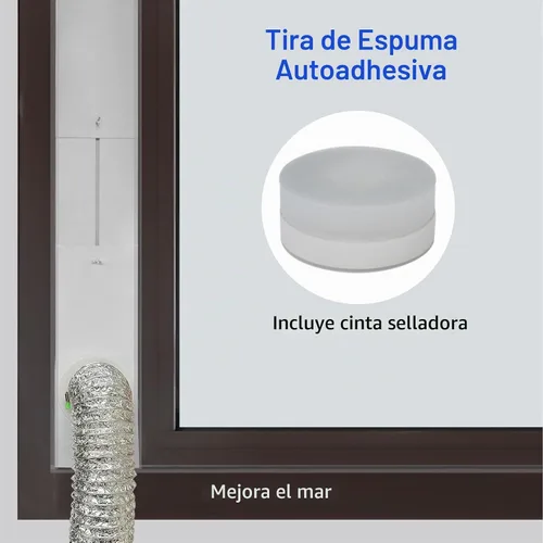 Vista 4 de Kit de ventana de ventilación de secadora para manguera de ventilación de secadora de 4 pulgadas de diámetro, kit de ventilación ajustable