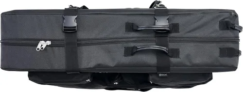 Vista 9 de Master Massage - Mesa de masaje con ruedas, estilo equipaje, funda de transporte de 27 a 32 pulgadas de ancho, mesa de masaje plegable, color negro