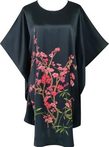 Vista 33 de Pijama de seda 100% para mujer, batas de baño de seda para mujer, batas de kimono de seda, batas de baño con mangas de muñeca, estampado floral
