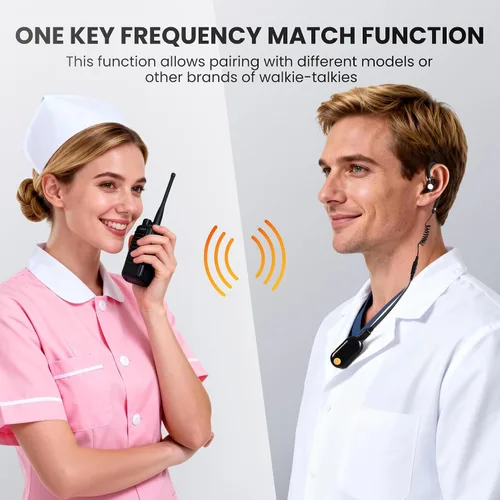 Vista 5 de Super Mini Walkie Talkies, radios bidireccionales portátiles para restaurantes, deportes al aire libre, tiendas minoristas, hospital y viajes