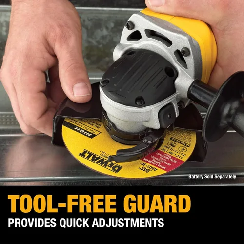 Vista 5 de DEWALT DCG412B 20V MAX* Litio Ion 4-1/2" Amoladora (solo herramienta)