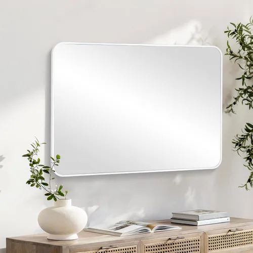 Vista 22 de CULER Espejo de pared de baño, espejo rectangular de vidrio templado moderno de 20 x 30 pulgadas para dormitorio, sala de estar, entrada