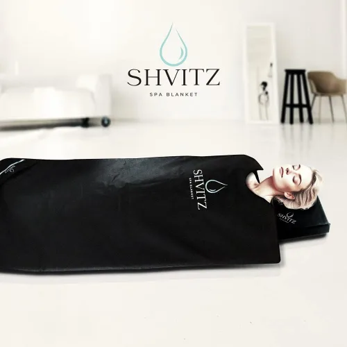 Vista 3 de Manta de sauna infrarroja Shvitz - Sauna portátil para terapia de infrarrojos lejanos en casa para desintoxicar y relajar tu cuerpo y mente