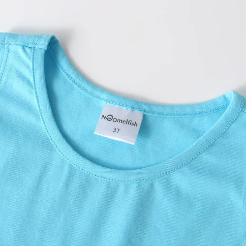 Vista 6 de Noomelfish Vestido de verano de algodón sin mangas con dobladillo de pañuelo para niñas (3-12 años)