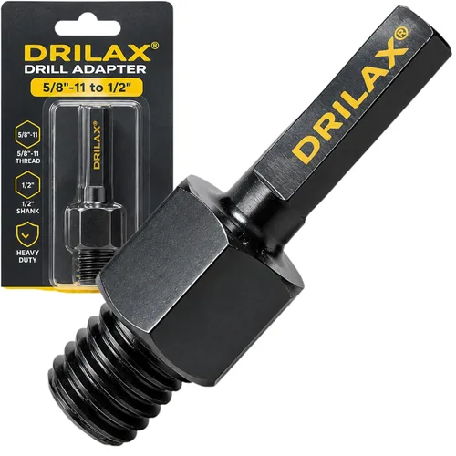 Vista 11 de Drilax Adaptador de amoladora angular M14 macho a 5/8-11 hembra, convertidor de rosca europeo a norteamericano para brocas de núcleo de diamante