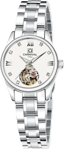 Vista 7 de TEINTOP Carnival His or Hers Reloj mecánico automático para parejas para hombres y mujeres Set de 2