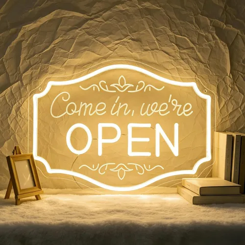 Vista 10 de Letrero de luz LED para baño con diseño grabado para decoración de pared, baño, bar o decoración divertida de habitación, alimentado por USB