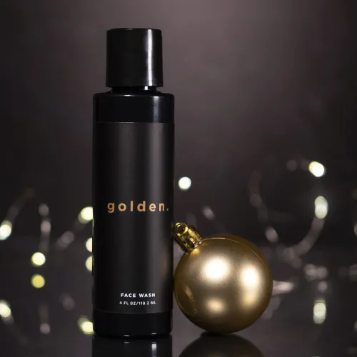 Vista 6 de Golden Grooming Co. - Jabón facial para hombre, aloe vera y vitamina E, limpiador facial natural para pieles sensibles y grasas, lavado de espuma