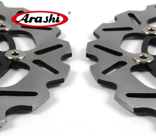 Vista 5 de Arashi Rotores de disco de freno delantero para Yamaha FZ8 2010-2015 ABS 11-15 Accesorios de repuesto de motocicleta FZ800 negro 2011 2015 2013 2014