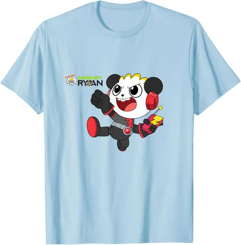 Vista 77 de Ryan's World Super Spy Combo Panda Camiseta, gris, S Asfalto