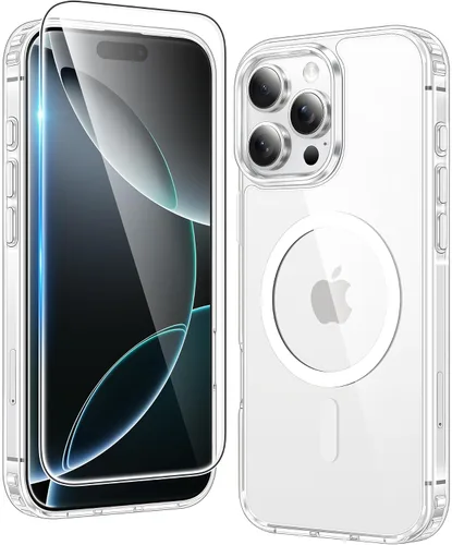 Vista 347 de FNTCASE Funda plegable para Motorola Razr: con protección de bisagra, fundas magnéticas transparentes compatibles con Magsafe grado militar contra