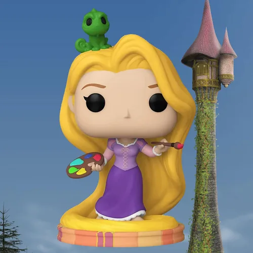 Vista 3 de Visit the Funko Store Rapunzel Pop Protector Bundle – Figura de personaje clásico de 3.75 pulgadas, colección Ultimate Princess con funda