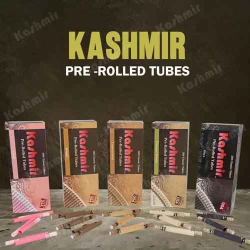 Vista 9 de Kashmir Tubos de cigarrillos tamaño King orgánico caja de 200 unidades - Tubos de papel natural sin blanquear de 3.307 in con filtros - Tubos