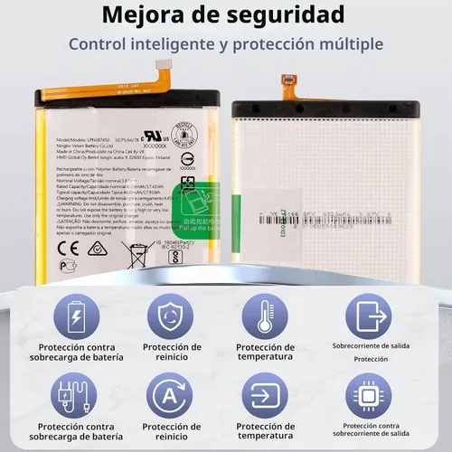 Vista 6 de LPN387450 - Batería de repuesto para Nokia XR20 TA-1368 TA-1362 con kit de herramientas técnicas.