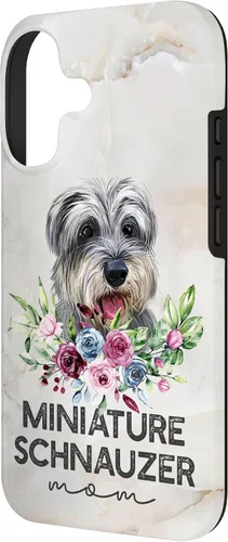 Vista 2 de Miniature Schnauzer Gifts Dog Mom Mini Schnauzer Case for iPhone 17