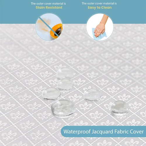 Vista 4 de LA Baby - Protector de colchón impermeable para cuna de 3 pulgadas con capa de algodón 100% orgánico, solo para cunas de tamaño no completo