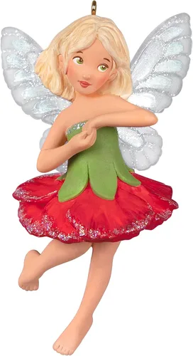 Vista 9 de Hallmark Keepsake Adorno navideño 2024, mensajeras de hadas resplandeciendo con luz, regalos para ella