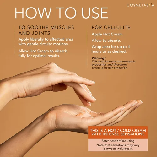 Vista 4 de Aceite de masaje para celulitis y crema caliente, aceite y gel para celulitis 100% natural, altamente absorbente, reafirma, tonifica, tensa e