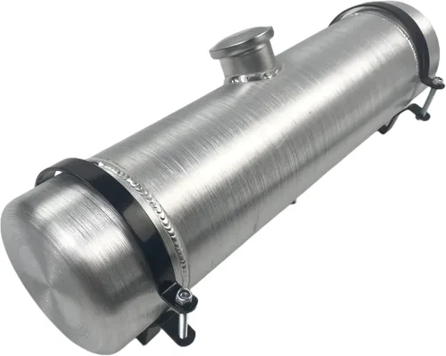 Vista 9 de JSD 3/4 Galón en total 15,2 cm x 20,3 cm Tanque de combustible de aluminio redondo pequeño para celda de combustible girada + Soporte de llenado