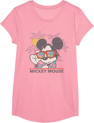 Vista 51 de Disney Mickey and Friends Mickey Mouse Tropical Retrato Camiseta S Negro