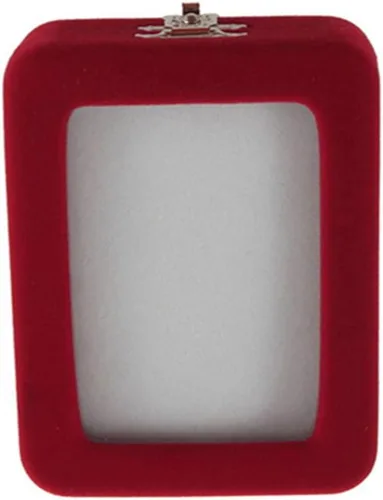 Vista 3 de Caja de joyería de smallwoodi, joyero, caja de regalo de terciopelo rojo, caja de joyería, soporte para anillo, pulsera, pendientes, caja de regalo