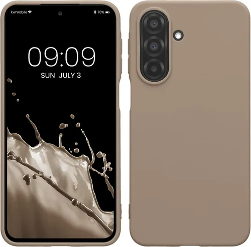 Vista 167 de kwmobile Funda compatible con Samsung Galaxy A12 - Funda protectora de silicona TPU suave y delgada - Azul Báltico
