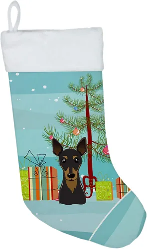 Vista 16 de Caroline's Treasures BB1590CS Árbol de Navidad y Alaskan Malamute Calcetines de Navidad para colgar en la chimenea, decoración de fiesta de Navidad