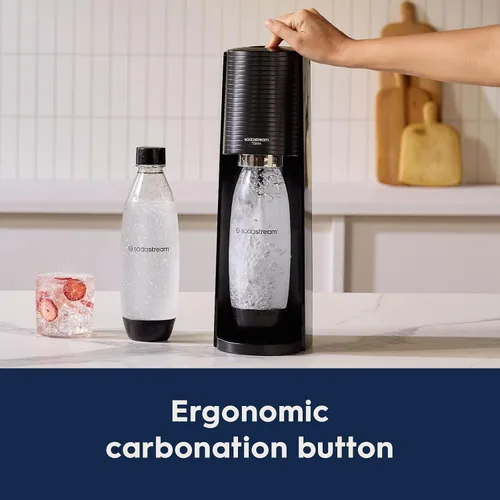 Vista 7 de SodaStream Terra - Máquina de agua con gas (rojo) con CO2, botella apta para lavavajillas y Bubly Drop