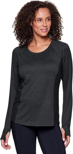 Vista 3 de RBX Active - Camiseta de manga larga para mujer, súper suave, con teñido espacial, para correr