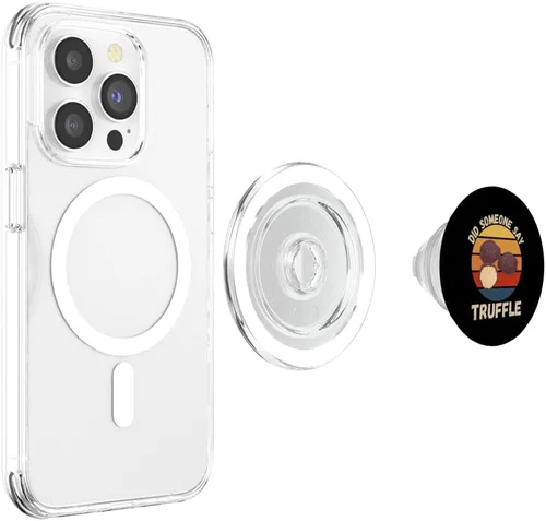 Vista 4 de Vintage Truffle Did Someone Say Truffle Food Lover PopSockets MagSafe PopGrip for iPhone