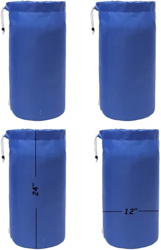 Vista 7 de Bolsa de saco, resistente al agua, con cordón duradero, paquete de 4