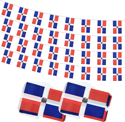 Vista 25 de Bandera de Cuerda Argentina de 100 Pies, 76 Piezas Bandera Estandarte Argentina, Pequeñas Mini Banderas del Mundo para Eventos Deportivos