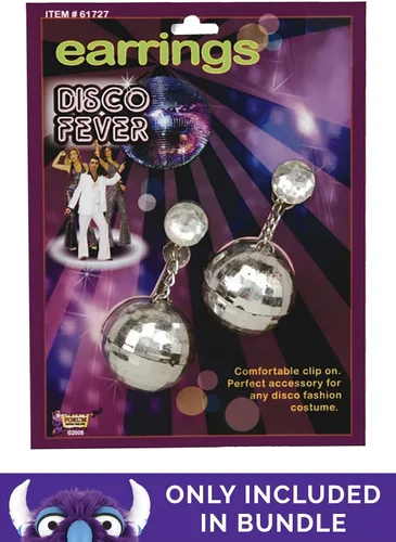 Vista 3 de Disfraz de discoteca de plata deslumbrante para mujer, talla grande