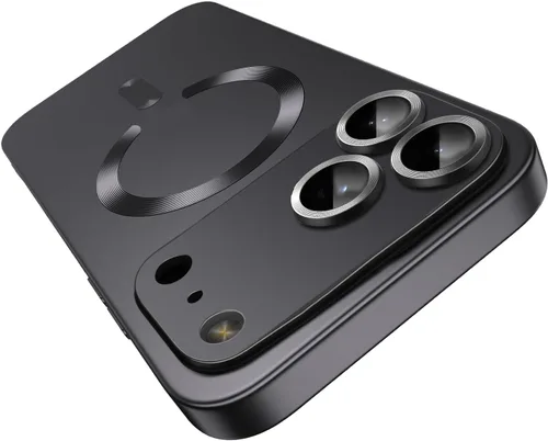 Vista 33 de Funda magnética para iPhone 13 Pro MagSafe con protector de lente de cámara, protección completa, delgada, suave, a prueba de golpes, antiarañazos