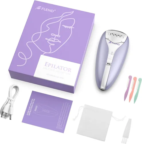 Vista 9 de Epilator for Women, Silent Facial Hair Removal Device, Smooth Glide Tech 2 Speeds & 36 Tweezers Gentle Efficient Hair Removal Cordless Epilators for
