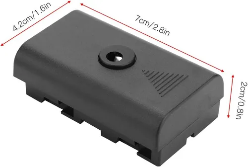 Vista 6 de NPF - Fuente de alimentación externa de batería ficticia, acoplador de batería ficticia para NPF550 F570 F770 F750 F970 F990 con cable USB
