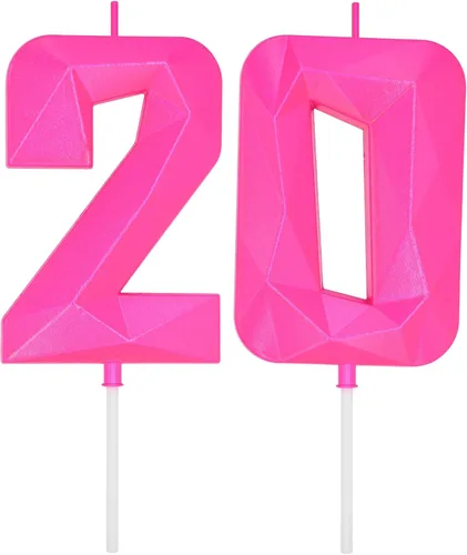 Vista 259 de DERVENTA Vela Grande de Cumpleaños Número 3D Verde Luminoso de 3.7 Pulgadas Celebración de Fiesta Aniversario Decoración Adorno para Pastel 1 Pieza