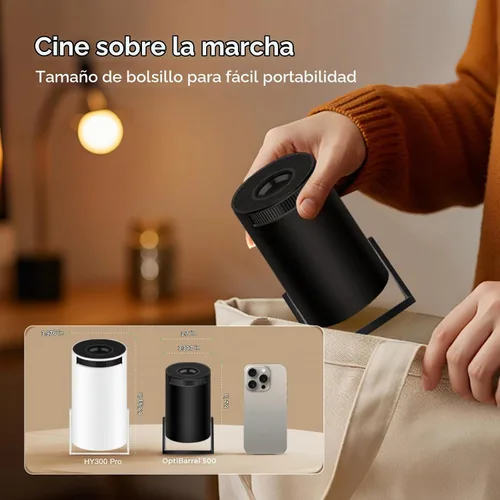 Vista 13 de [Aplicaciones integradas] Mini proyector 4K compatible, Android TV