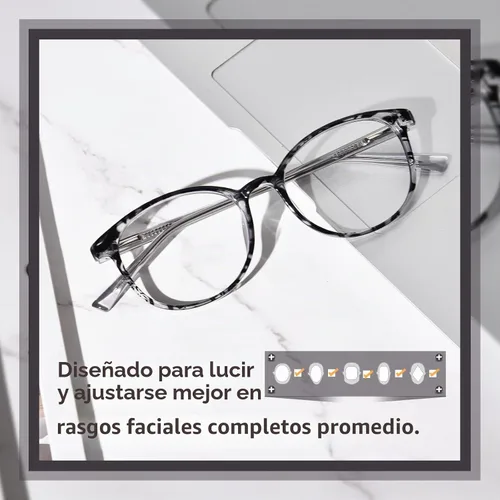 Vista 3 de Blue Light Glasses for Women, TR90 Fashion Glasses for Computer