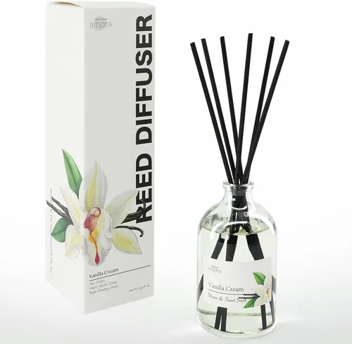 Vista 18 de Juego de Difusor de Aromas con Varillas, Difusor Aromático con Varillas para Fragancias del Hogar, Difusor de Aromas para Decoración de Estanteria