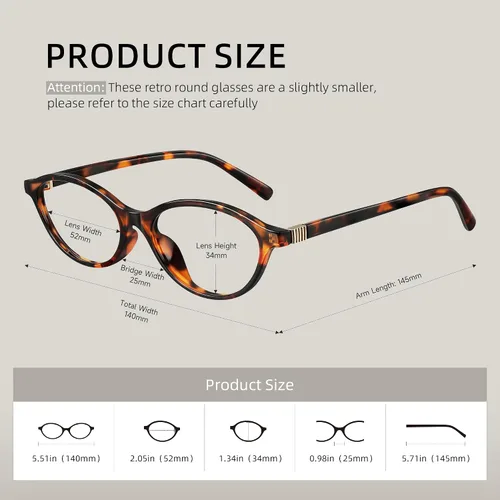 Vista 6 de Gafas de luz azul para mujer - Gafas de bloqueo de luz azul con marco ovalado pequeño de moda para juegos/computadora