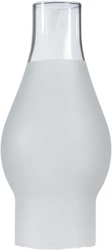 Vista 4 de B&P Lamp® Base de 2 1/2 pulgadas por 7 1/2 pulgadas de alto de aceite transparente y chimenea de lámpara de queroseno