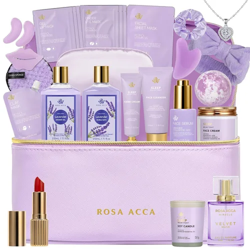 Vista 25 de Juego de 21 cestas de regalo de sándalo para el baño y el cuidado del cuerpo para hombres, regalos del día del padre para papá, juego de regalo