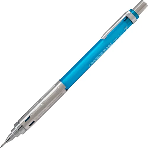 Vista 4 de Pentel Arts GraphGear 300 - Portaminas (0.012 in), línea extrafina, 1 paquete, barril naranja
