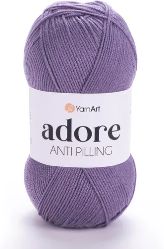 Vista 41 de 1 madeja YarnArt Adore, hilo antipilling, 100% acrílico antipilling, 100 g (3.5 oz), 280 m (306 yd), 3: Light-DK, Verde bebé - 358