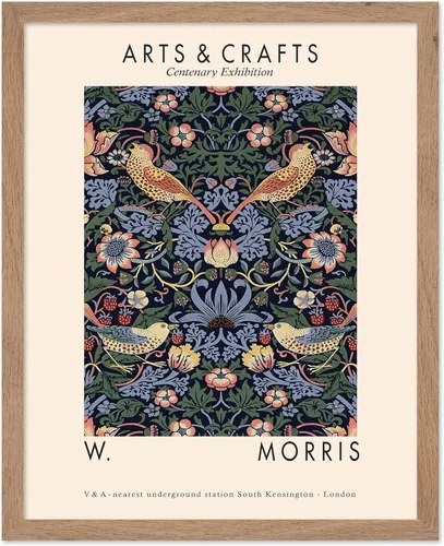Vista 41 de Poster Master Impresión Vintage del Ladrón de Fresas - Póster Retro de William Morris - Arte de Patrón Floral - Regalo para Hombres y Mujeres
