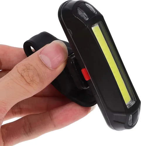 Vista 7 de Bike Rear Light and Front Warning Lamp USB Rechargeable LED Taillight Set, Lightweight Waterproof Cycling Safety Lights for Night Riding and