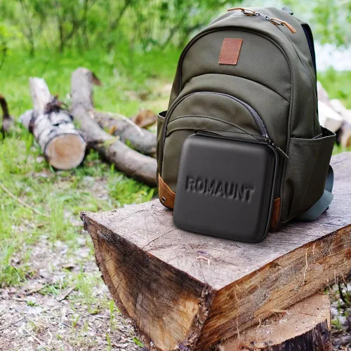 Vista 6 de ROMAUNT - Soporte para cápsulas de café compatible con K-Cup, accesorio para cafetera portátil de campamento, funda protectora de transporte